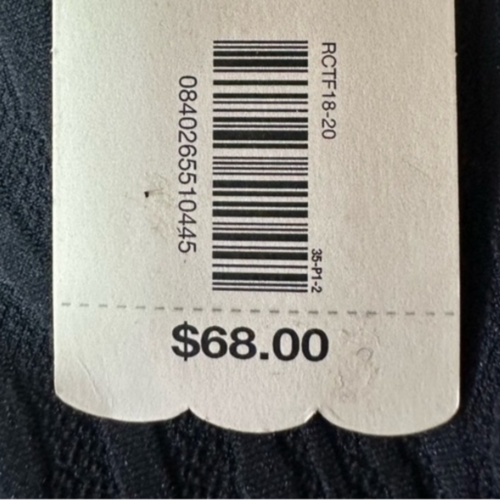 CUT THE FRILLS HIGH WAIST LEGGING Small BLACK Matte Zebra Texture NWOT 131 - Picture 3 of 4